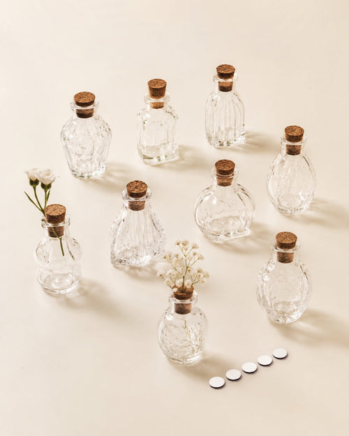 Mini vases aimantés Éclosie sur le frigo