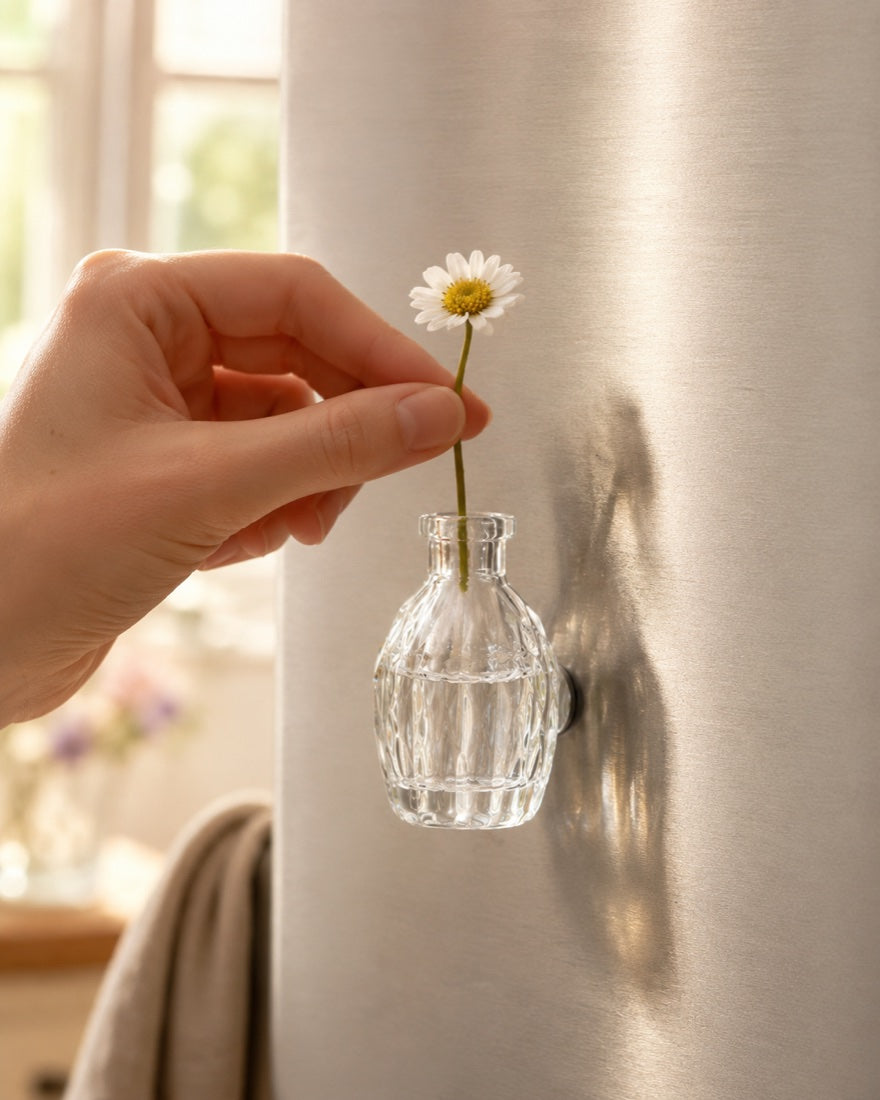 Mini vases aimantés Éclosie — détail