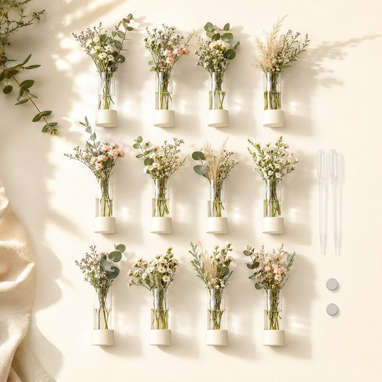 Coffret Éclosie — Mini Vases Floraux Aimantés