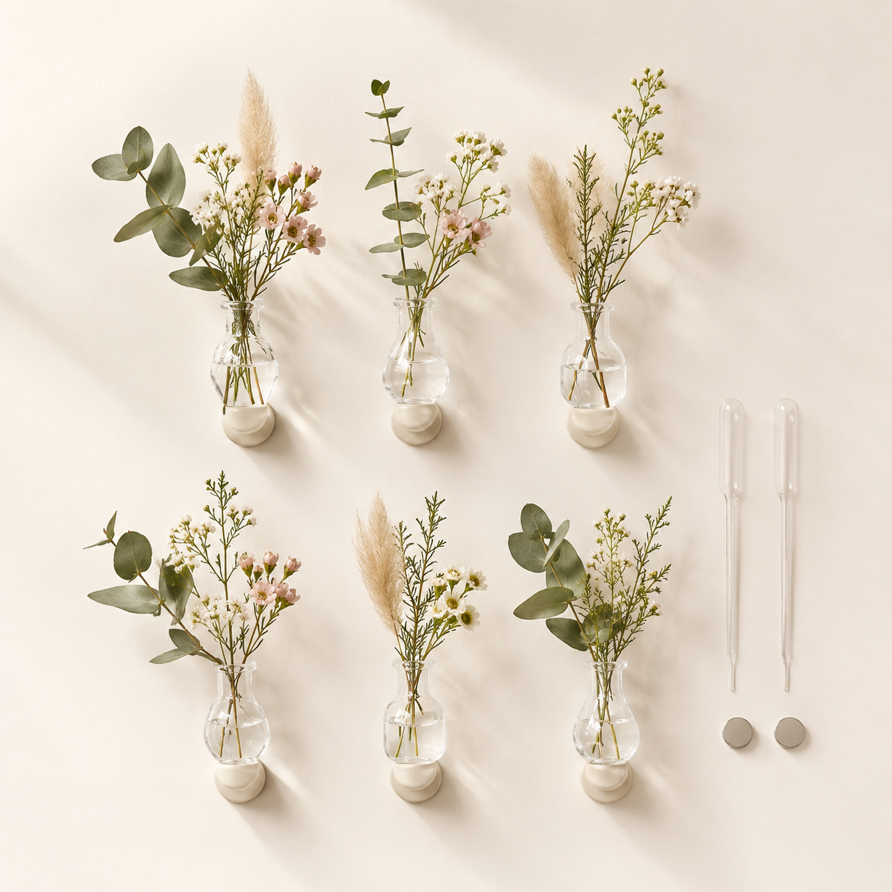 Coffret Éclosie — Mini Vases Floraux Aimantés