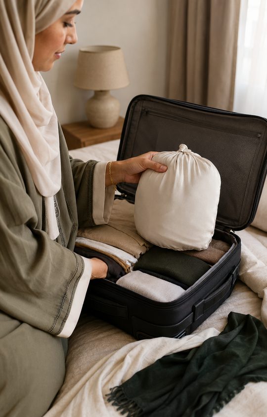 Niyara dans une valise de voyage
