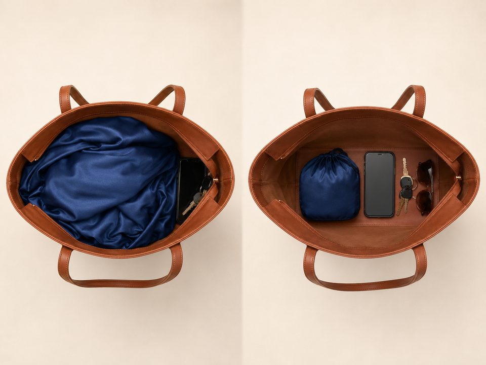 Comparaison de rangement dans un même sac avec Niyara